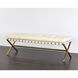Kenji Gold / Bravo Cream Bench, Small